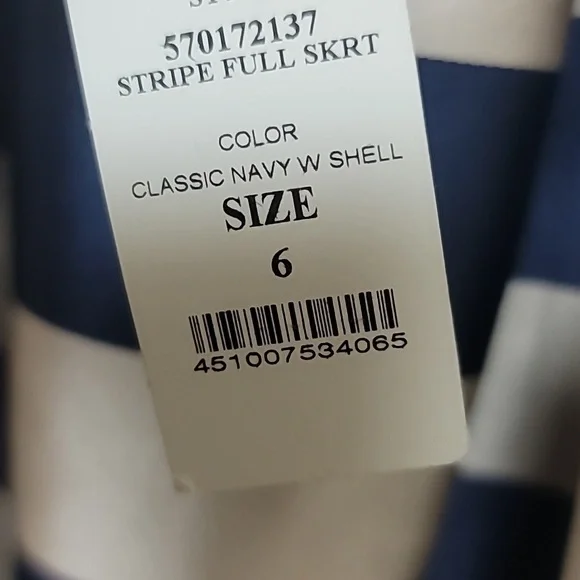 NWT Navy Blue and Gold Striped Skirt 💙💛 - Picture 10 of 11